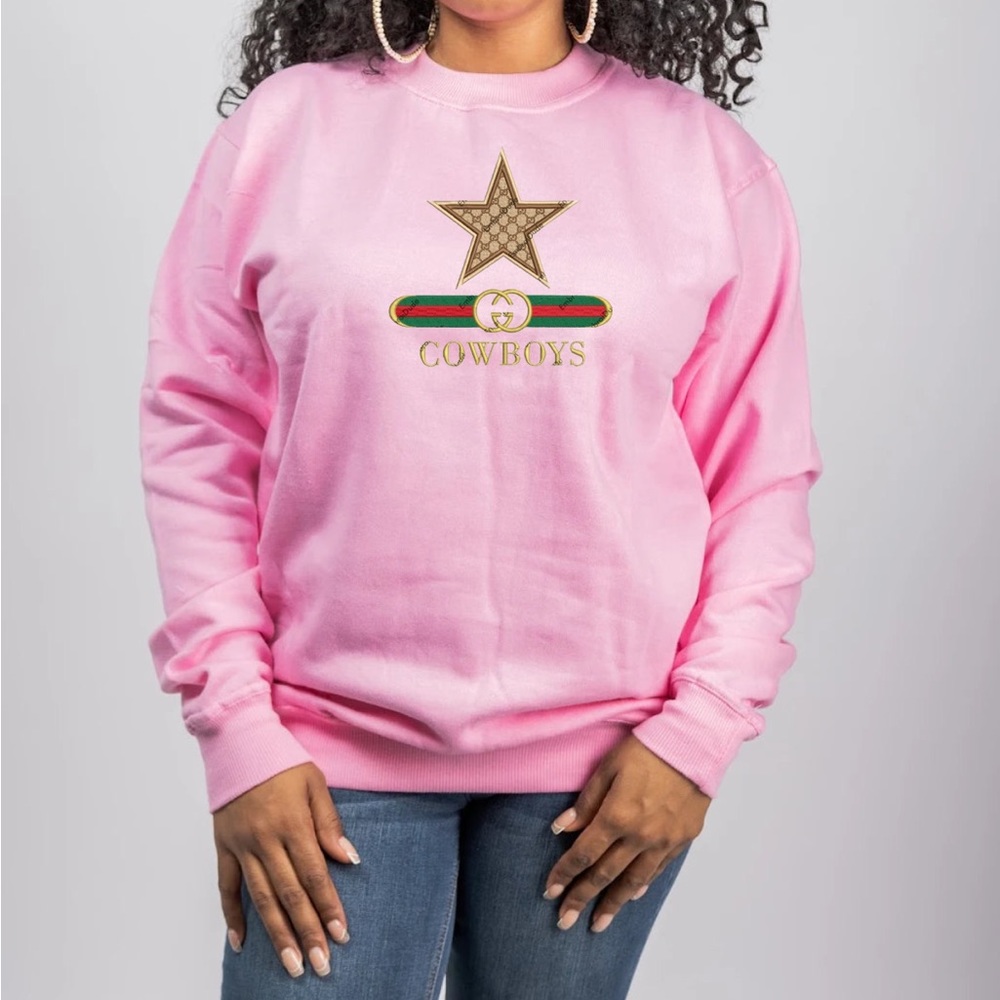 Custom Designer Cowboys pullover sweatshirt